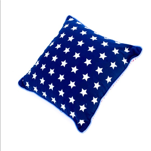 July 4th Independence Day Embroidered Stars Pillow - Picture 3 of 7